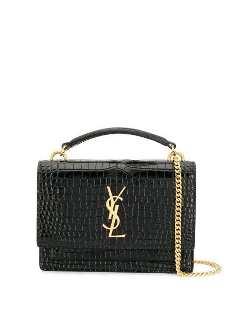 ysl kroko tasche|farfetch ysl handbags.